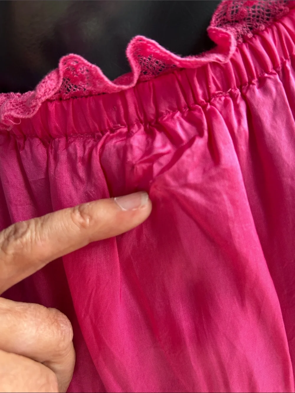LoveShackFancy Hot Pink Halter Maxi Dress - As Is - Picture 13 of 16
